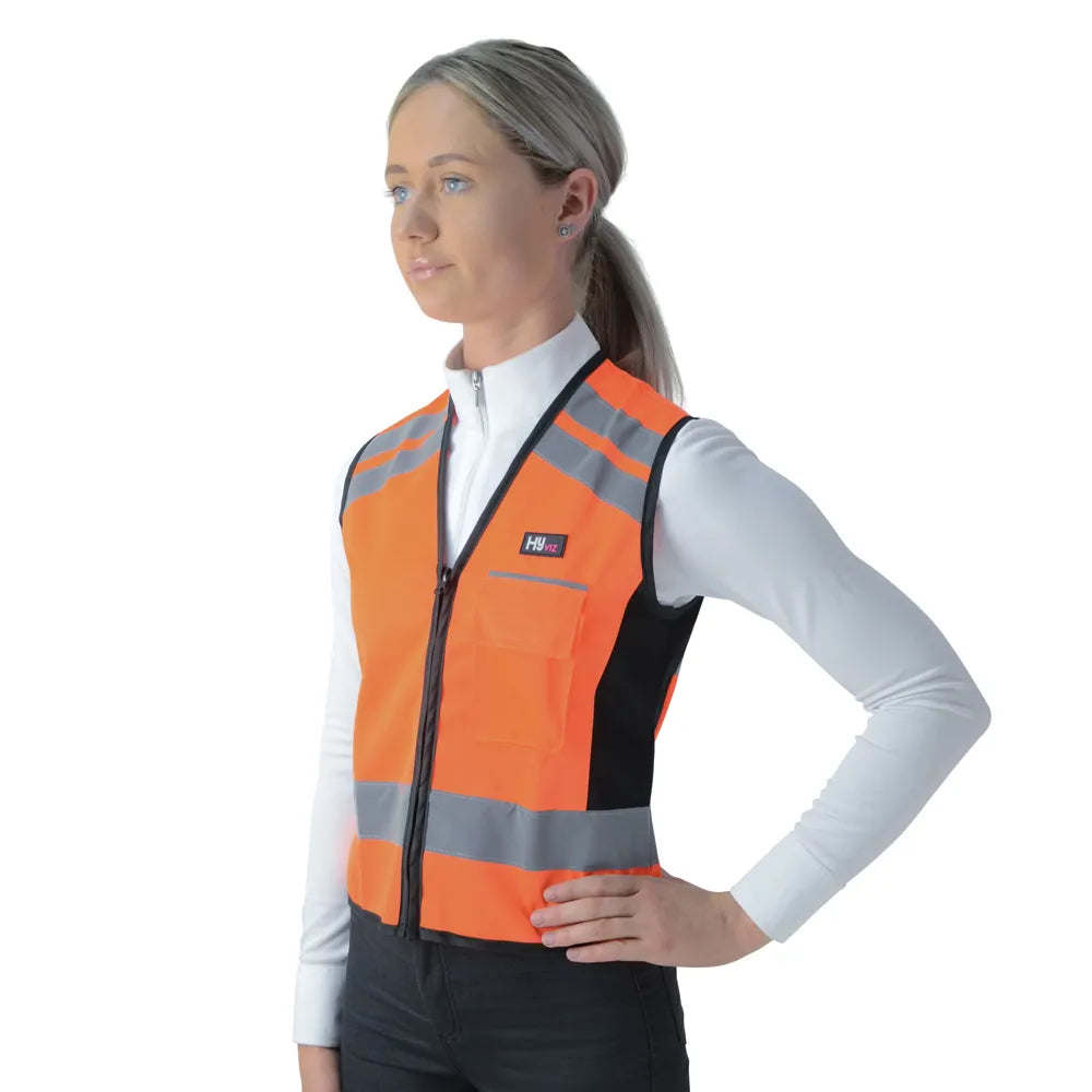 HyVIZ Waistcoat - Please Pass Wide & Slow by Hy Equestrian