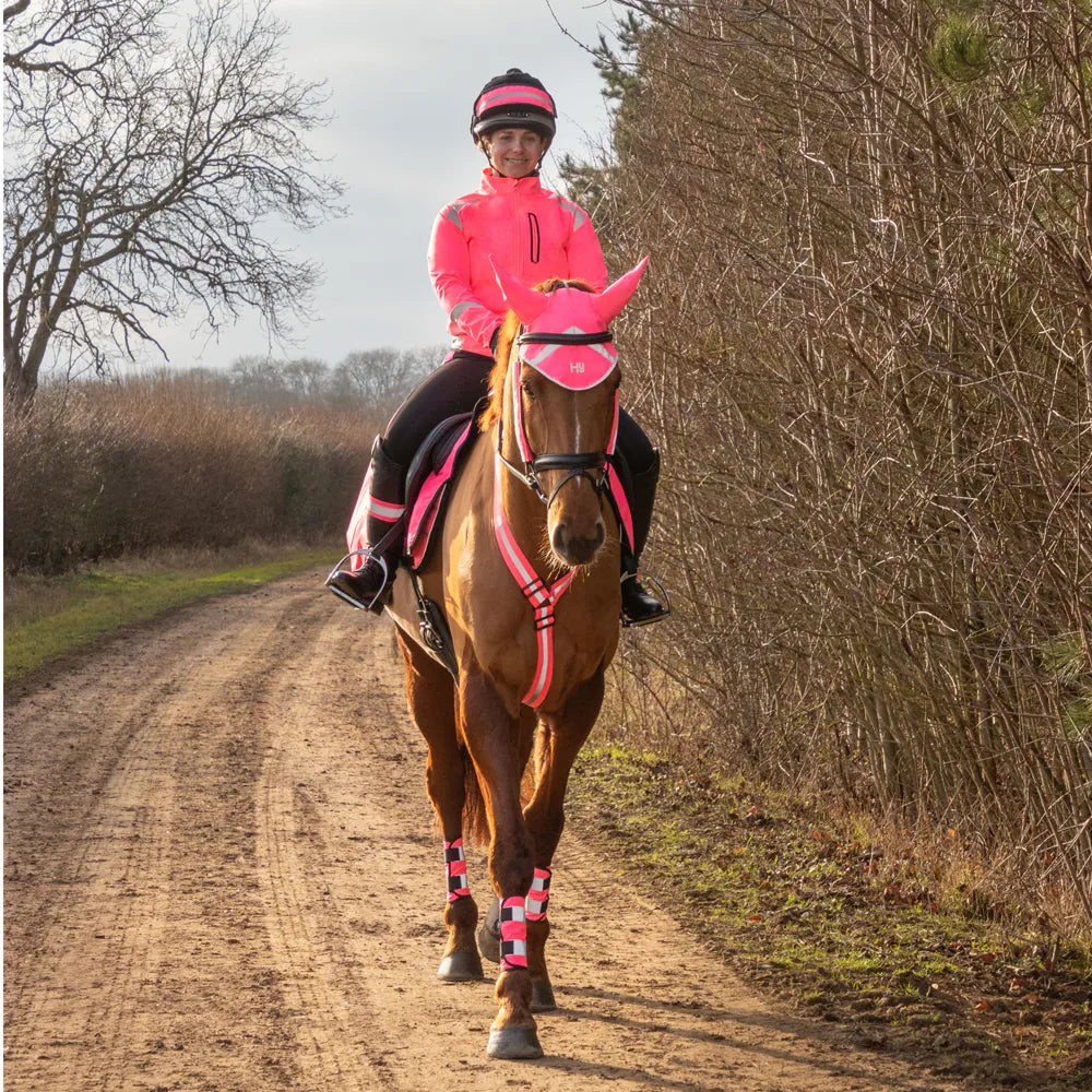 Reflector Ear Bonnet by Hy Equestrian