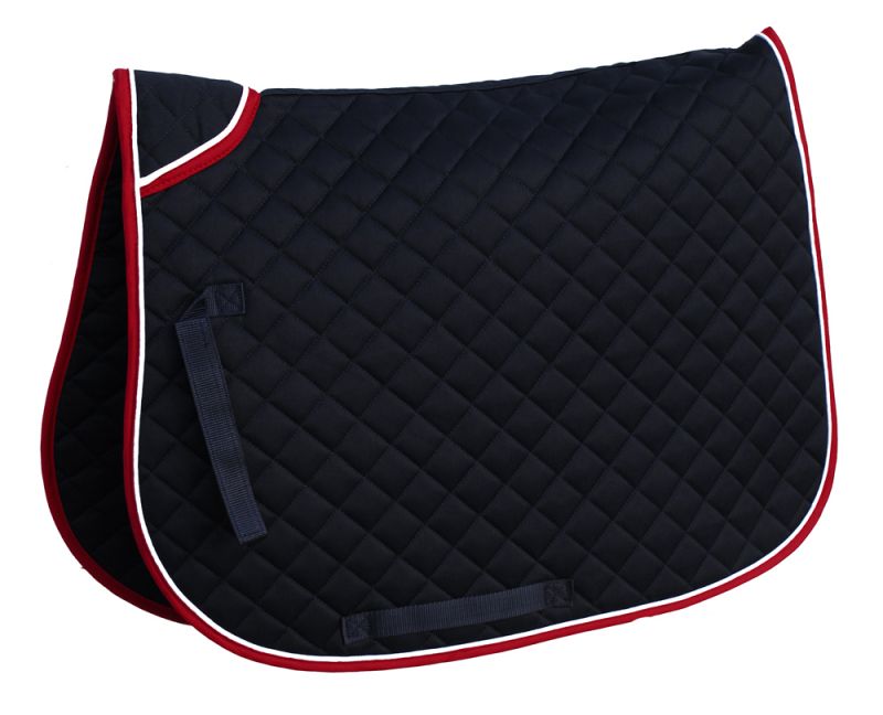 Rhinegold Quilted Saddle Cloth With Twin Binding