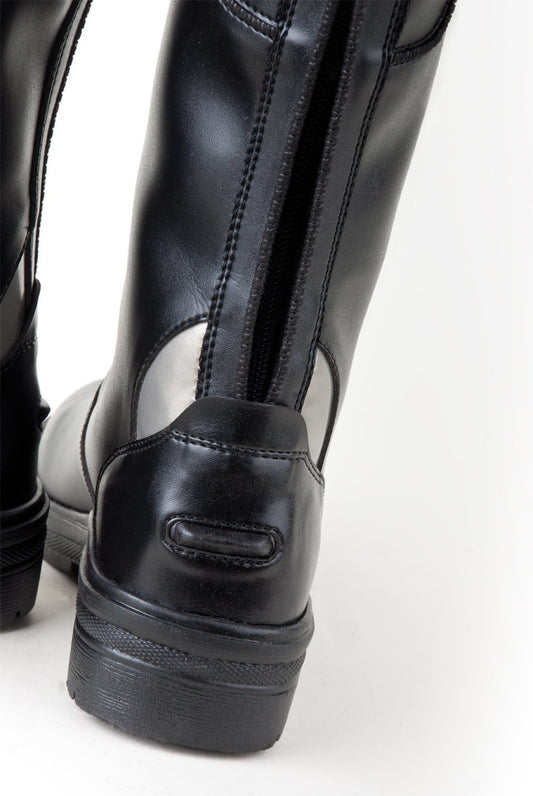 Nebraska long Synthetic Riding Boots with Reflective Inserts