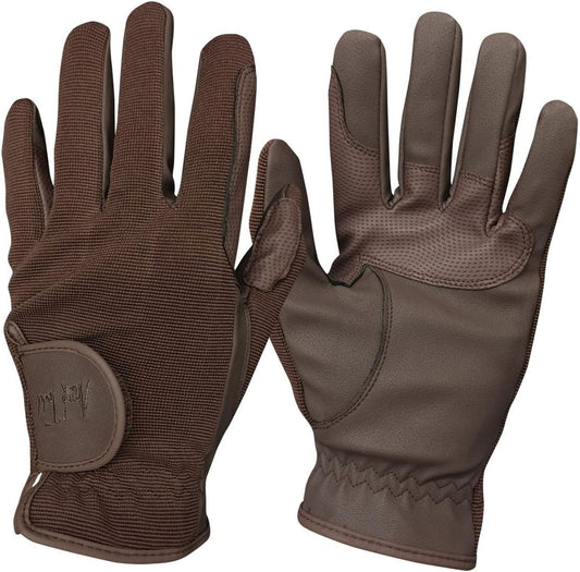 Mark Todd Super Riding Gloves Brown