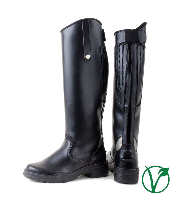 Nebraska long Synthetic Riding Boots with Reflective Inserts