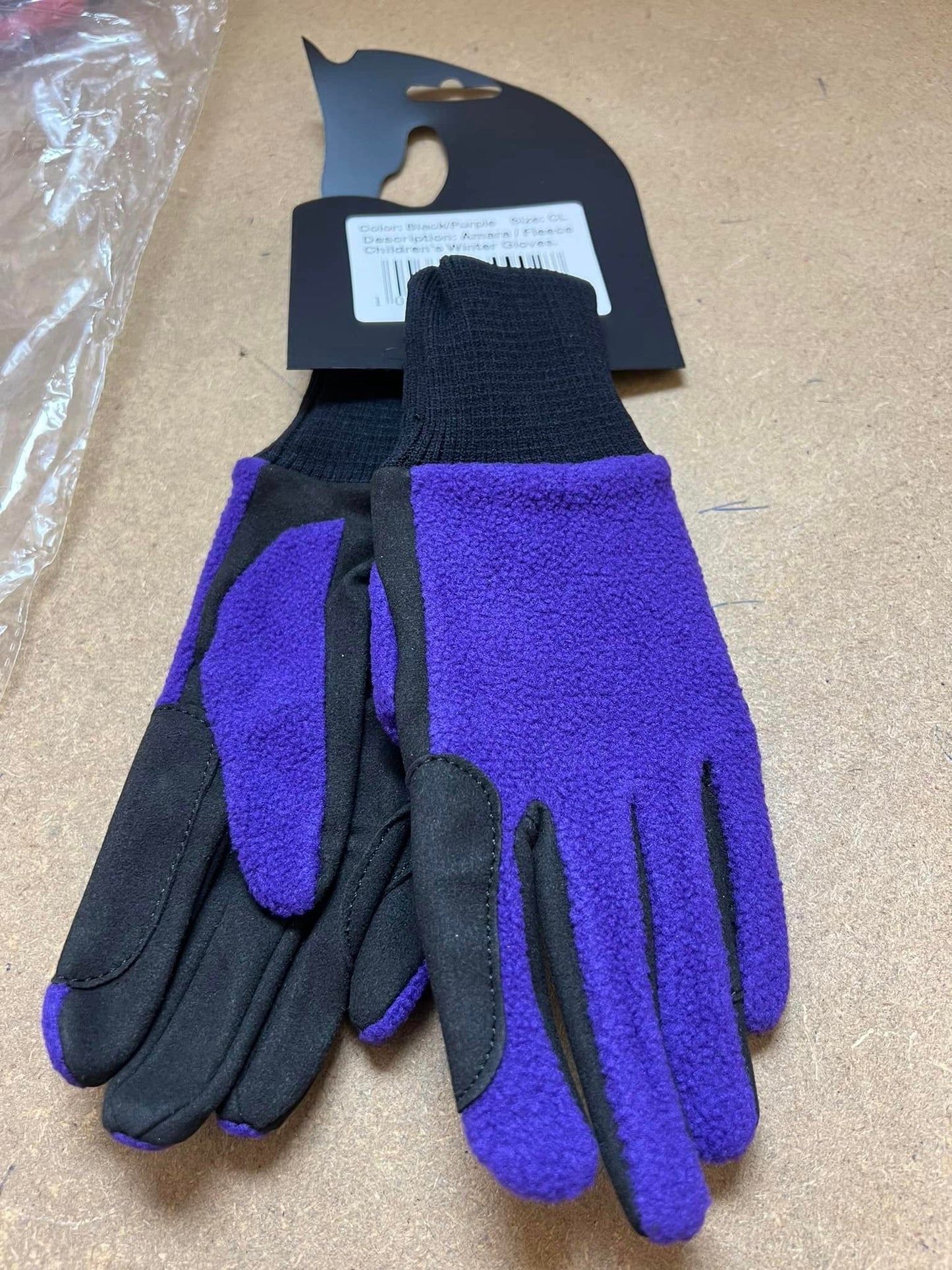 Kids winter fleece gloves