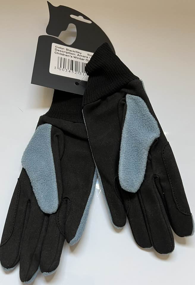 Kids winter fleece gloves